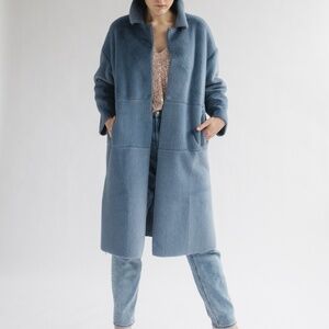 Anthropologie Elsa Faux Fur Coat (M/L)